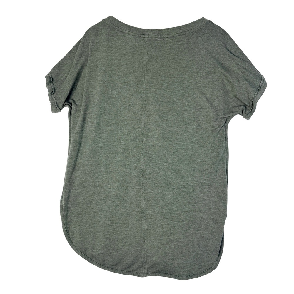 Matty M Olive Green Dolman Sleeve Tunic Top Women's Size M Curved Hem So Soft! - Picture 2 of 11